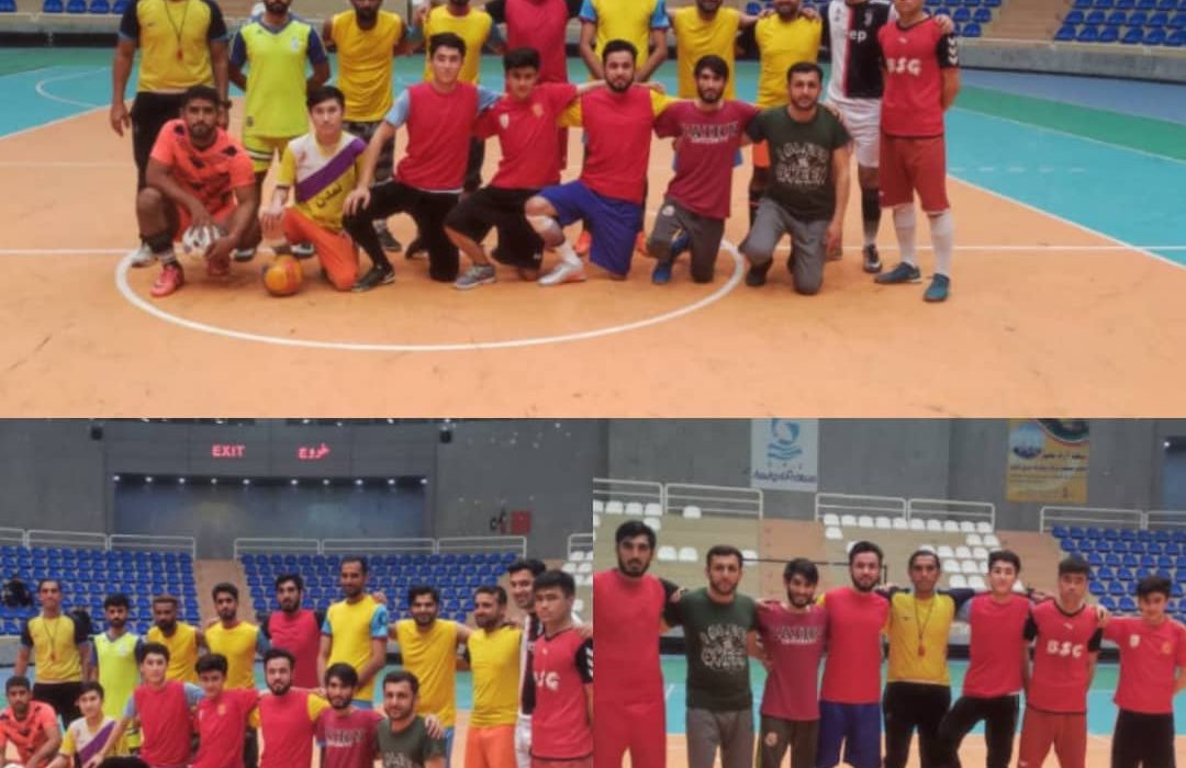 برگزاری مسابقه فوتسال میان دو تیم کارکنان و دانشجویان غیر ایرانی دانشگاه بین المللی چابهار