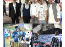 بازدید دانشجویان ایرانی و غیر ایرانی دانشگاه بین‌المللی چابهار به مناسبت هفته دفاع مقدس از نمایشگاه یادواره شهدا سپاه