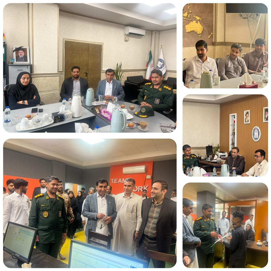 حضور سرهنگ محسن سرگلزایی فرمانده سپاه پاسداران شهرستان چابهار در دانشگاه بینالمللی به مناسبت آغاز سال تحصیلی ۱۴۰۴ حضور سرهنگ محسن سرگلزایی فرمانده سپاه پاسداران شهرستان چابهار در دانشگاه بینالمللی به مناسبت آغاز سال تحصیلی ۱۴۰۴